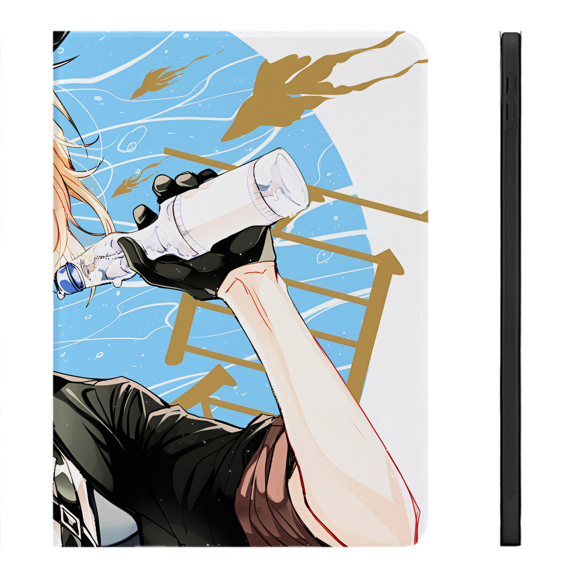 （画像用） 文豪ストレイドッグス Bungo Stray Dogs IPadケース ペンホルダー付き ブックスタイルデザイン